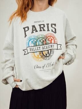 THE LAUNDRY ROOM PARIS BALLET ACADEMY OVERSIZE JUMPER SWEATSHIRT M